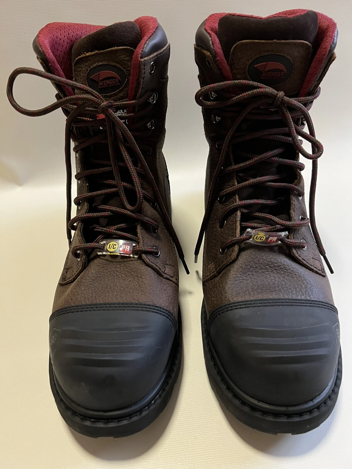 Avenger #7575 Men's 8" Waterproof 200g Insulated Safety Toe Work Boot 11.5 W EE