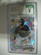NICK GONZALES 2021 Bowman Chrome 40-Man Futures Atomic Refractor #6 CSG NM-MT 8