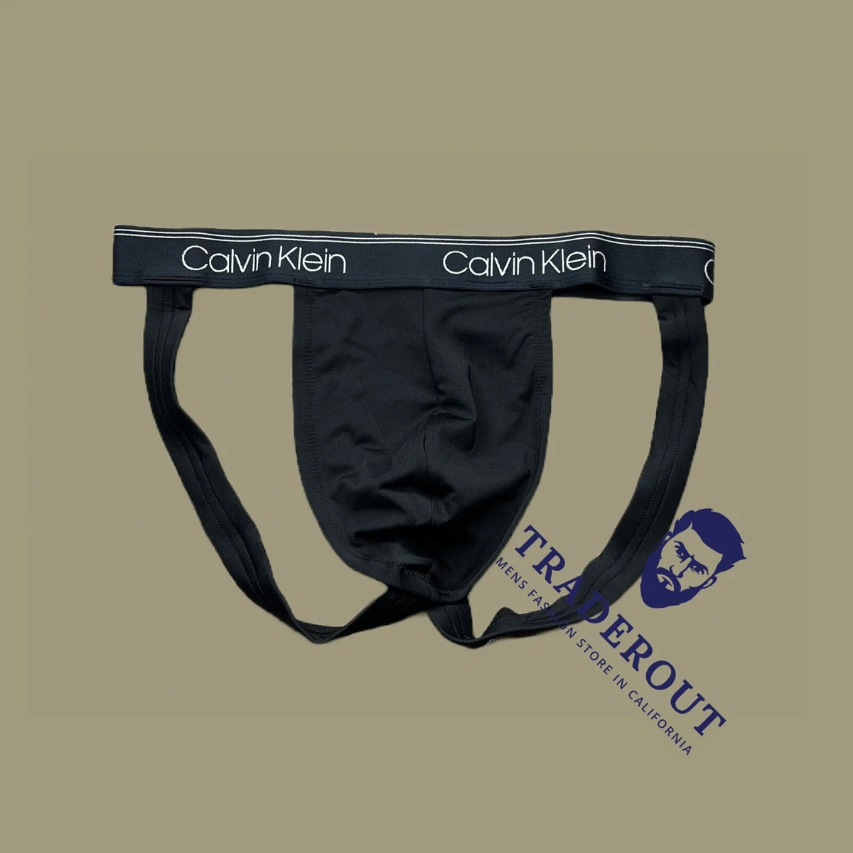 Calvin Klein CK men black microfiber jock straps jockstraps