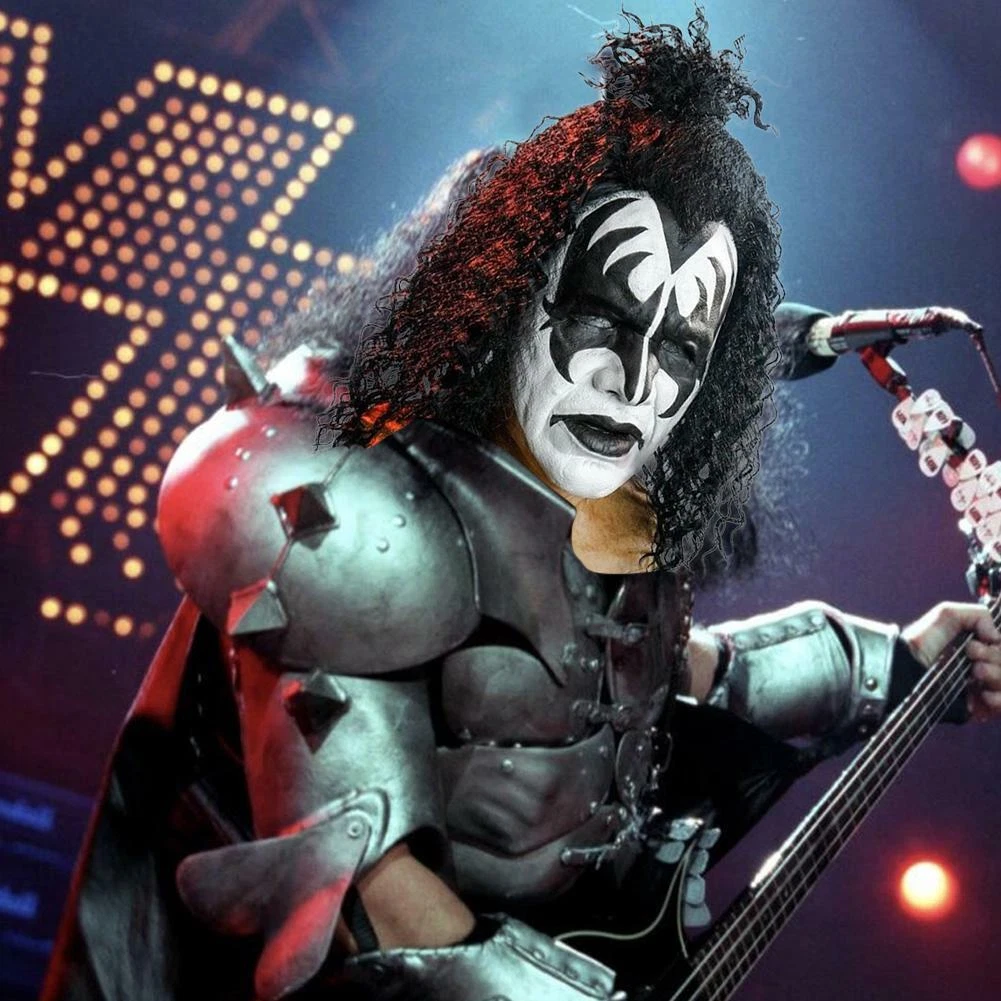 Kiss Band Gene Simmons Mask Cosplay Latex Mask Halloween Rock Party Costume  Prop | eBay