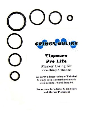 Tippmann Pro Lite Paintball Marker O-ring Oring Kit x 4 rebuilds / kits