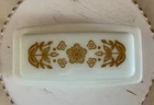 VTG Pyrex Butterfly Gold Butter Dish (72-B)
