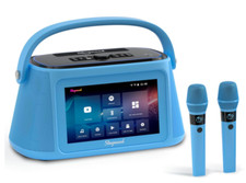 Portable Karaoke Machine for Adults Lyrics Display Screen 2 Wireless Microphone
