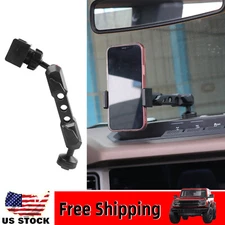 1PCS Black Dash Cell Phone Mount Holder For 2021 2022 2023 Ford Bronco 2/4 Door