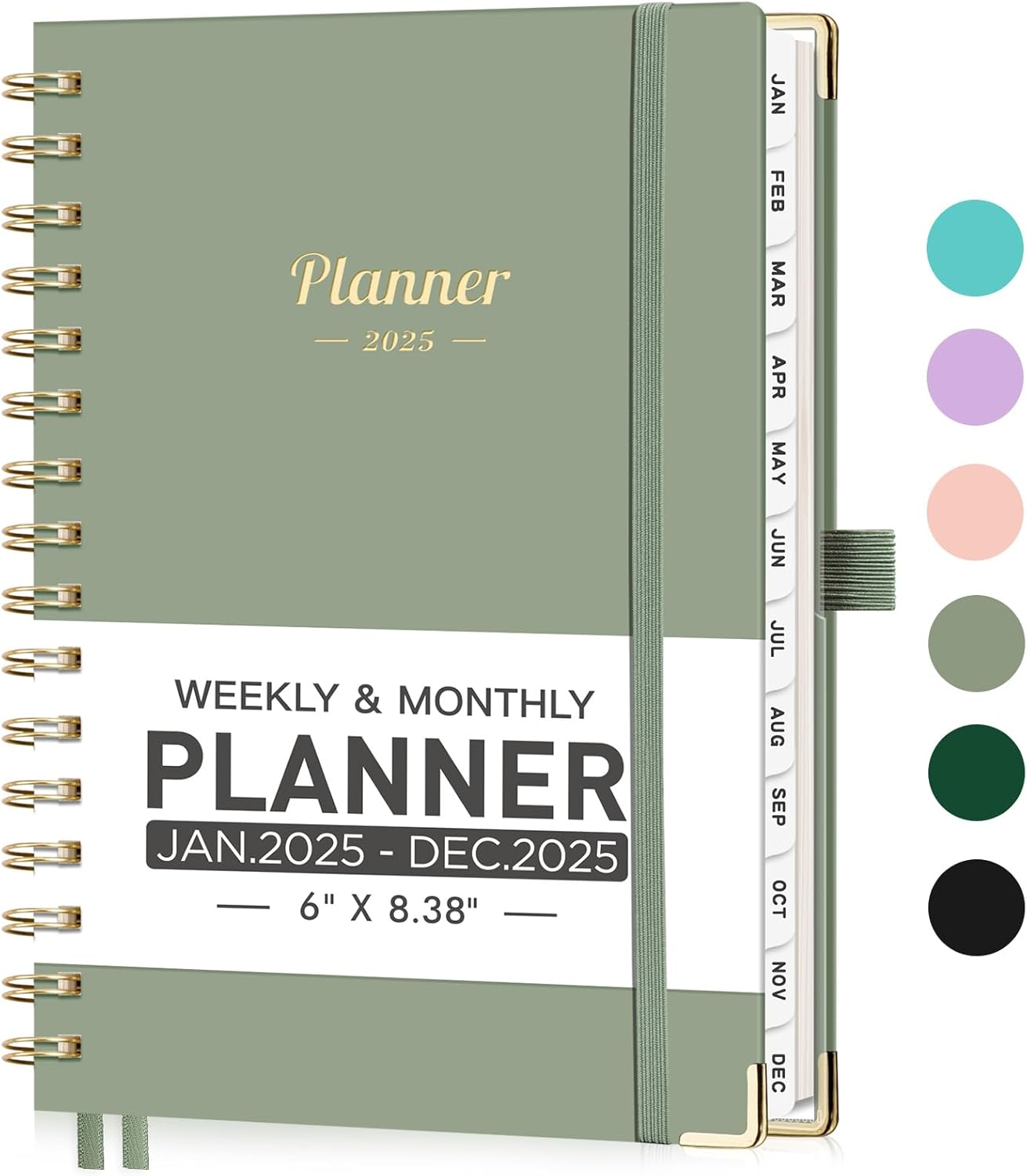2025 Planner, Weekly and Monthly Calendar Planner 2025 (Jan 2025 - Dec 2025), Ha