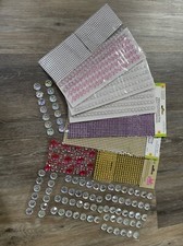 10PC Adhesive Diamond Wrap Pearl Arts Craft Supplies Bling Wrap 6 X 10 Sheets
