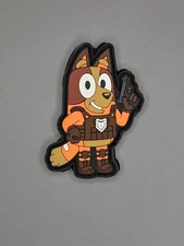 Bluey Tactical Patch PVC Hook Loop GBRS Fog SUPDEF Military Airsoft Police