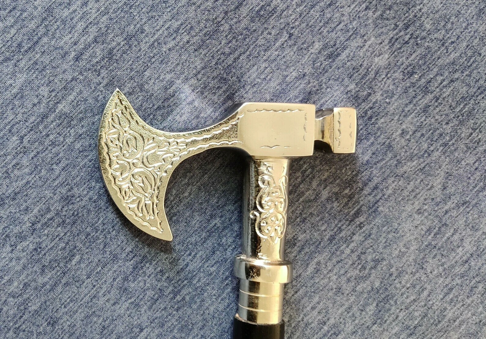 Vintage Solid Axe Eagle Head Handle Style For Can… - image 1