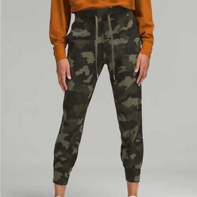 Lululemon Ready To Rulu High-Rise 7/8 Joggers Green Camo
