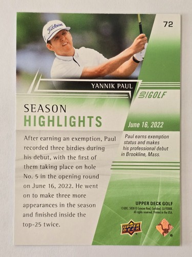 2024 Upper Deck Golf Base--You pick...Complete Your Set! - Bild 64 von 96