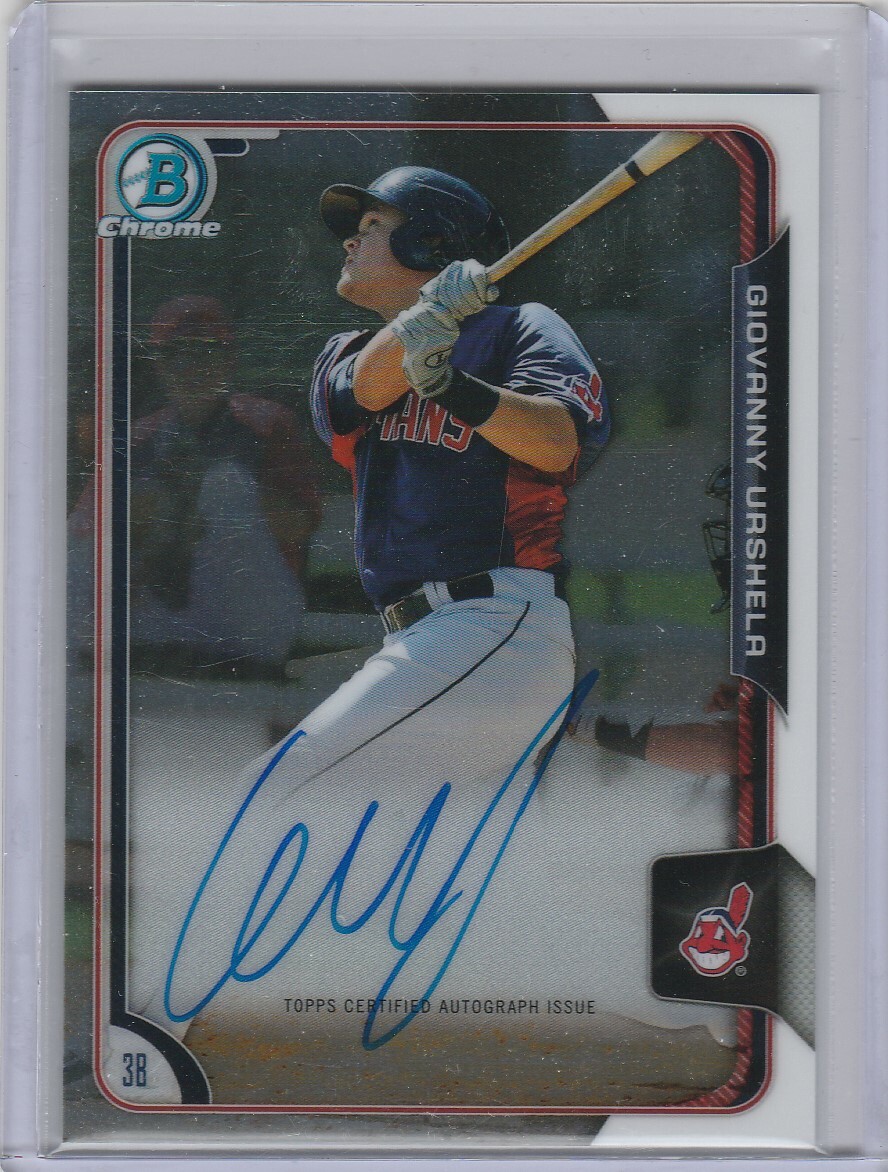2015 BOWMAN CHROME GIOVANNY URSHELA RC AUTO
