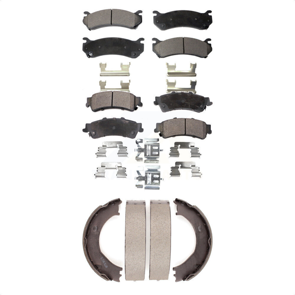 Ceramic Brake Pads and Parking Shoes for Chevrolet Silverado 1500 GMC Models