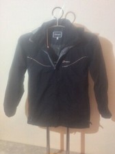 Berghaus Aqua Foil Youths Boys Hooded Coat Aged 13 years 158-161 Cms Black Grey