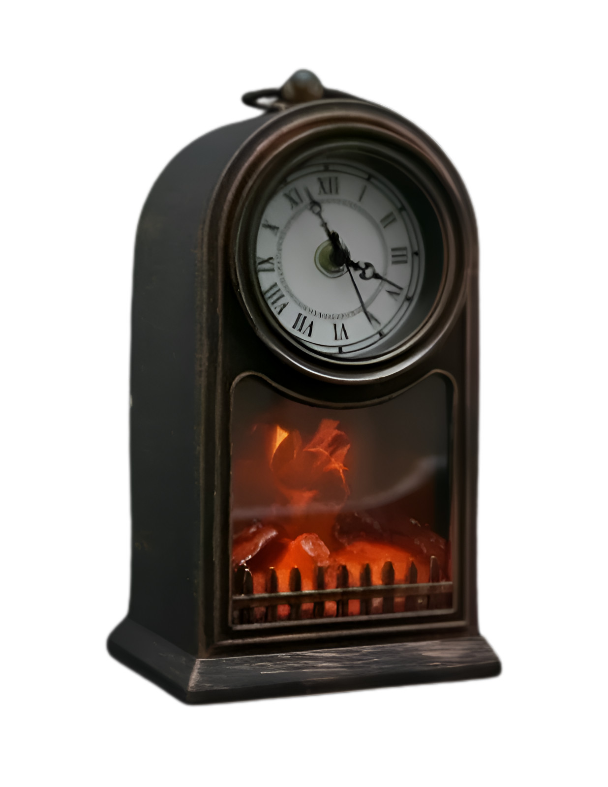 Relojes Decoración Llama Independiente Sin Llamas Parpadeante Luz Ardiente Reloj Hogar