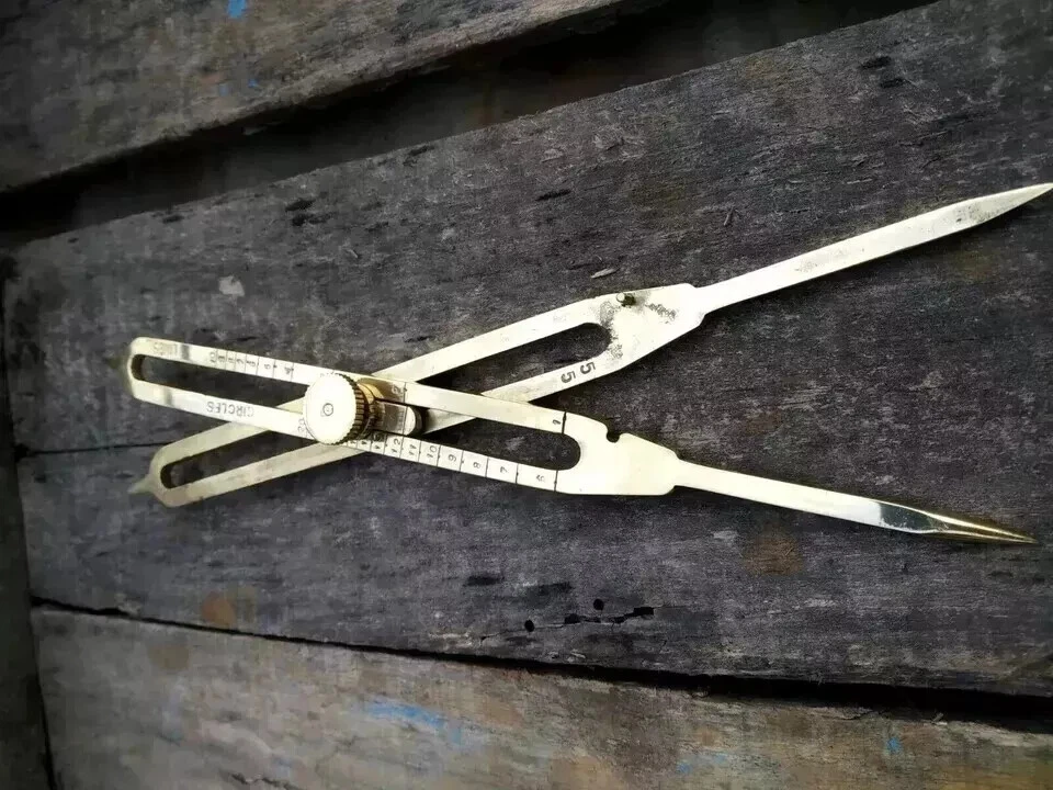 9" Proportional Divider Brass Drafting Tool Scientific Compass Engineer - Image 3 of 4