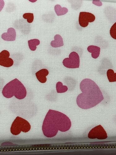 Kate Spade Twin Sheet Set Pink & Red Hearts 4 Piece Cotton Percale NEW - Picture 3 of 6