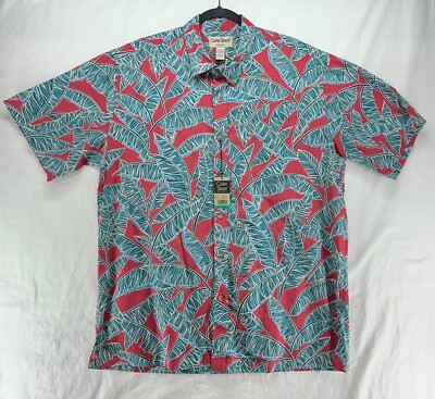Cooke Street Honolulu Hawaiian Shirt Mens XL Cotton Floral Beach Vacation New