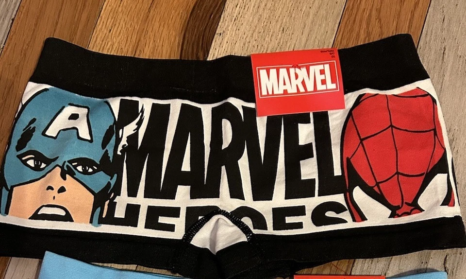 2 Marvel Comics герой подростков девочек женщин трусики нижнее белье мальчика шорты маленький S 5 - Изображение 4 из 4