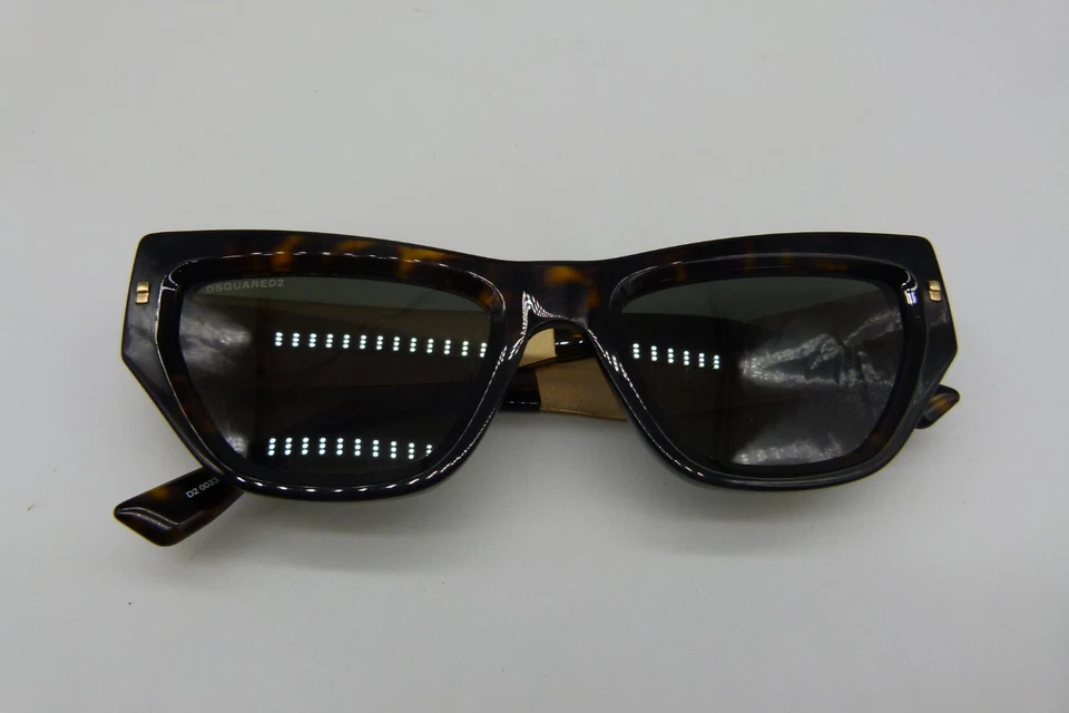 Gafas de sol Dsquared2 D2 0033/S 086QT Havana montura completa 53-20-145 lentes verdes Foto 2 de 4