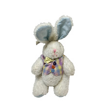Vintage 2000 Cottontale Collection Plush White Easter Bunny Stuffed Animal 8"