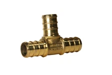 25 Pack  XFITTING 1/2" x 1/2" x 1/2" Pex B Tee, Pex Barb Crimp Tee, Lead Free