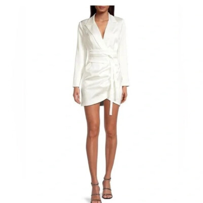 White Blazer Dress Show Me A Blazer NBD Jenni Blazer Mini Dress In Black  REVOLVE