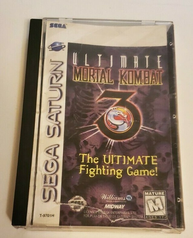 Ultimate Mortal Kombat 3 Sega Saturn CIB Authentic Complete Game