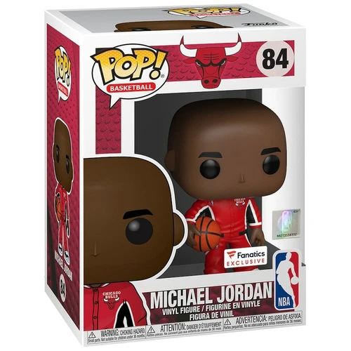 Funko Pop! Basketball: Michael Jordan (Red Warm-Ups) #84 FANATICS EXCLUSIVE