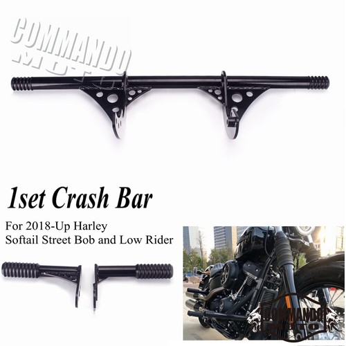 For 2018-23 Harley Street Bob FXBB/S Low Rider FXLR FXLRS ST Highway Crash Bars - Picture 3 of 11