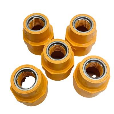 5 PK IPEX SPRINKLER FITTINGS  CPVC ORANGE 1'' x 1/2''