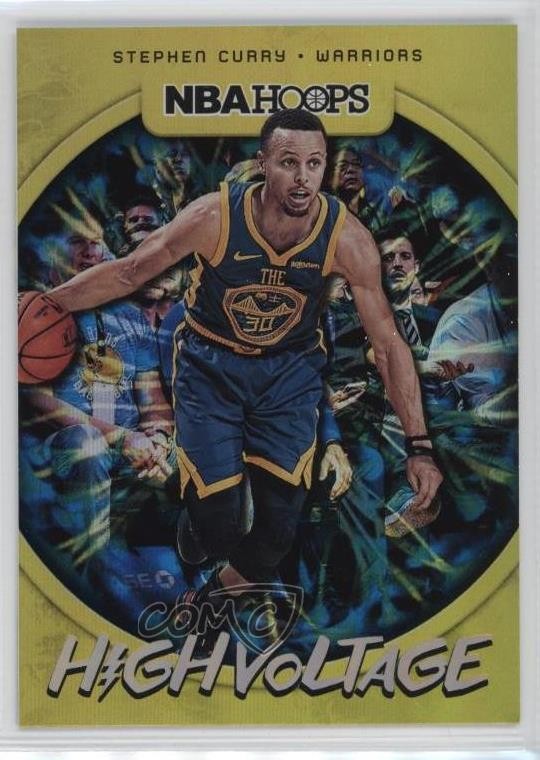 2019-20 Panini NBA Hoops High Voltage Stephen Curry #10 0za4