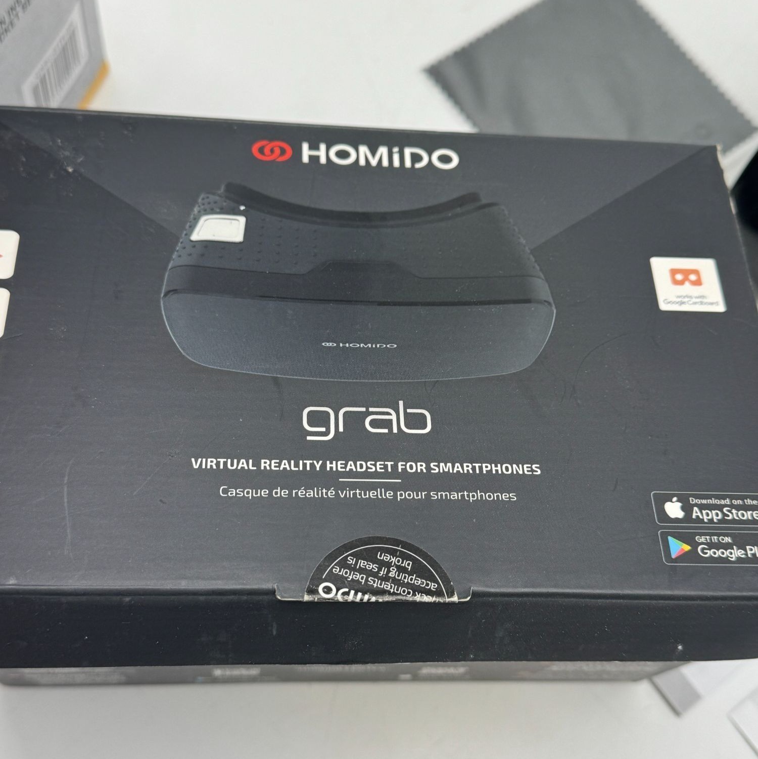 Homido Grab Virtual Reality Headset For Smartphones GR17D-3592 Black Manual