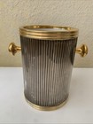 Gold And Silver Ice Bucket MCM Hollywood Regency Style