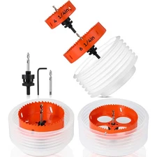 Hole Saw 4-1/4in 6-1/4in Dust Collection Cutter Recessed Lights Drill Wood Metal