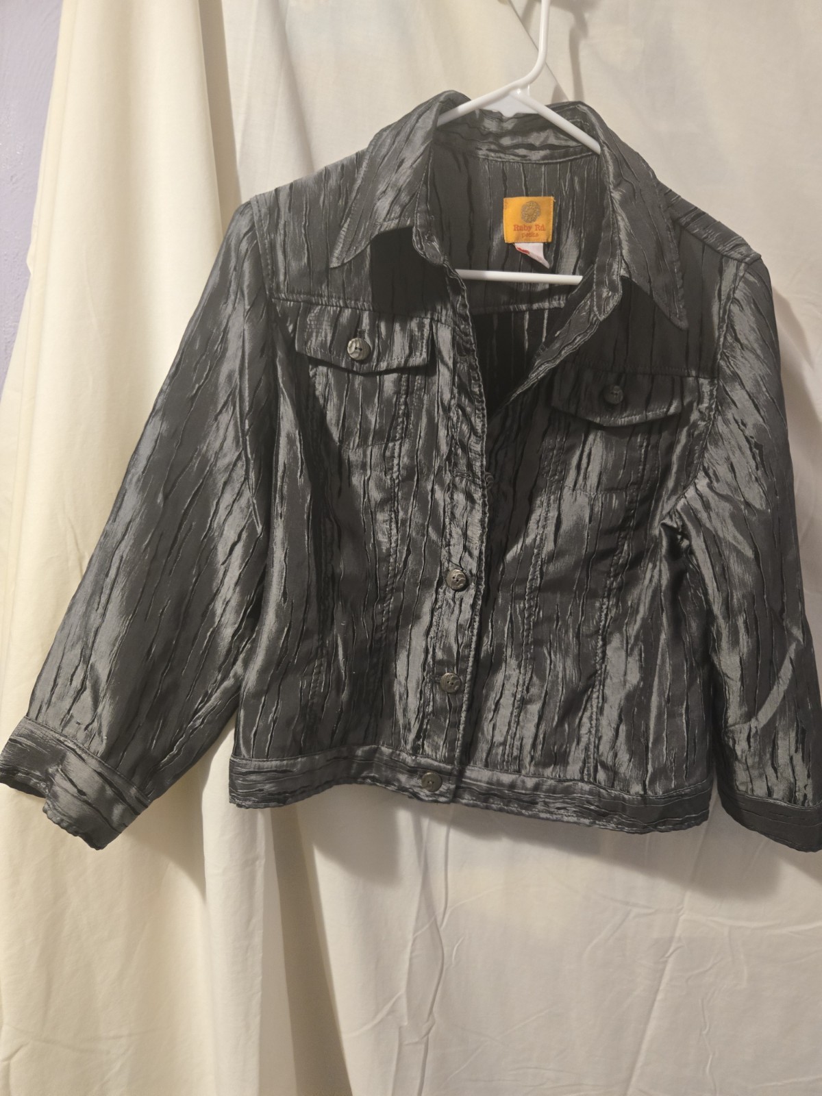 Ruby Rd Jacket 12 Petite Button Front Womens Shor… - image 2