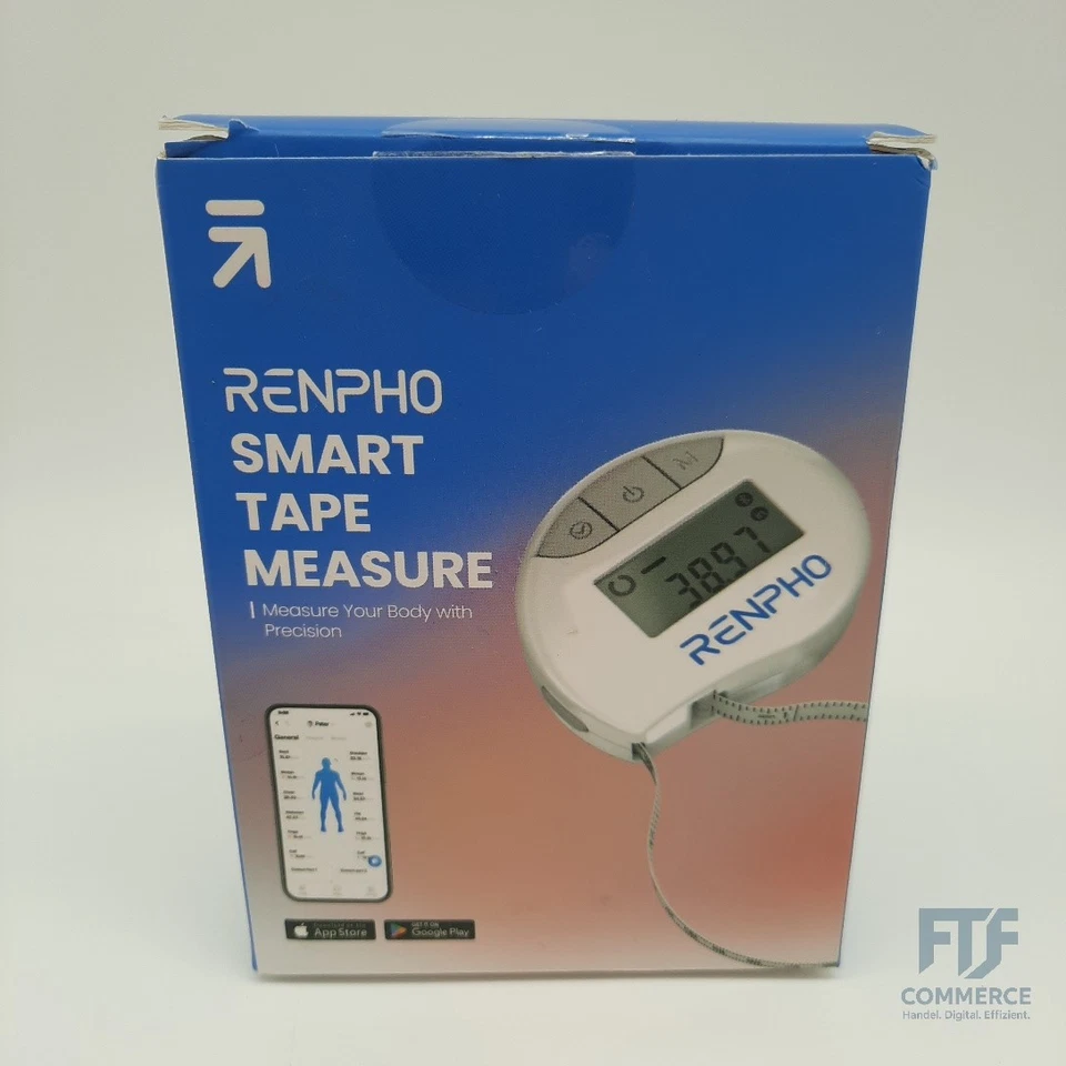 RENPHO Maßband Körper Smart Körpermassband, Bluetooth Massband Körpe... RF-BMF01
