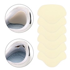 6 Pcs Shoe Heel Repair Patch Self-Adhesive Curved Sneaker Inside Patches, Beige