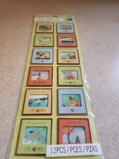 K&Company/Brenda Walton~Around the World Photo Slides Chipboard Stickers