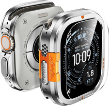 3 in 1 Metal Case for Apple Watch Ultra 3 /Ultra 2 /Ultra Screen Protector 49Mm,