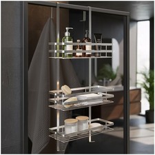 3 Tier Stainless Steel Hanging Shower Bathroom Caddy Shelves Storage Shelf