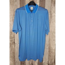 Callaway Men s XL Golf Polo Shirt Opti-Dri Golf Short Sleeve Blue White Stripe