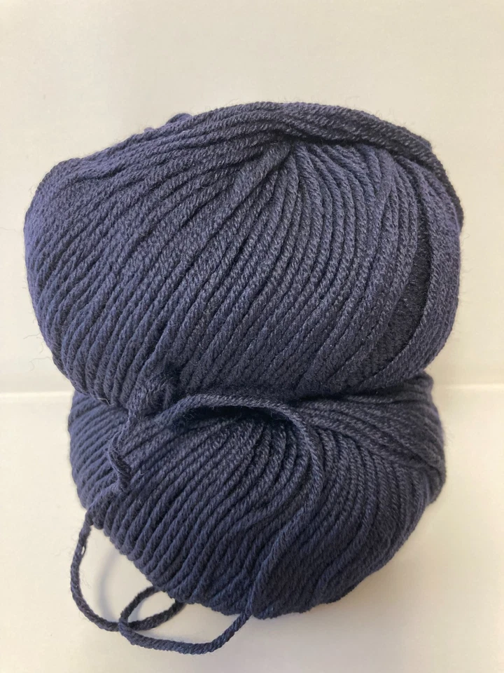 Lot De 10 Pelotes de laine mérinos /BLEU MARINE 211 - Photo 4/4