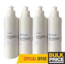 Hyaluronic Collagen Gel For Microcurrent Ultrasound EMS HIFU IPL Devices 4-Pack