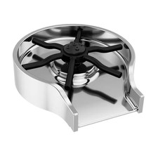 4 In. Metal Glass Rinser in Chrome