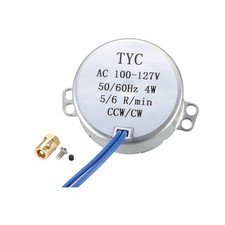 Synchronous Motor with 7mm Flexible Coupling Connector 100-127 VAC 5-6RPM/MIN