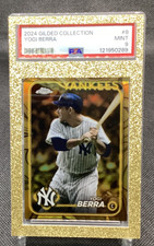 2024 Topps Gilded Collection Yogi Berra #8 /99 PSA 9 SLAB COLOR MATCH NY Yankees