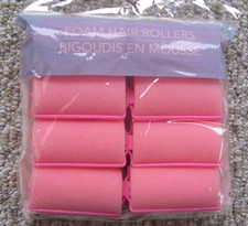 8 Pieces Foam Hair Rollers 1" Diameter 2.25" Long New