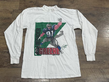 Vintage 90's 1996 Carolina Panthers Kevin Greene Caricature long sleeve Large