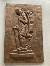 Antikes Gusseisen Relief „Kiepenkerl“