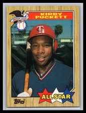1987 Topps Baseball #611 Kirby Puckett ALL STAR  Base Card Minnesota Twins HOF